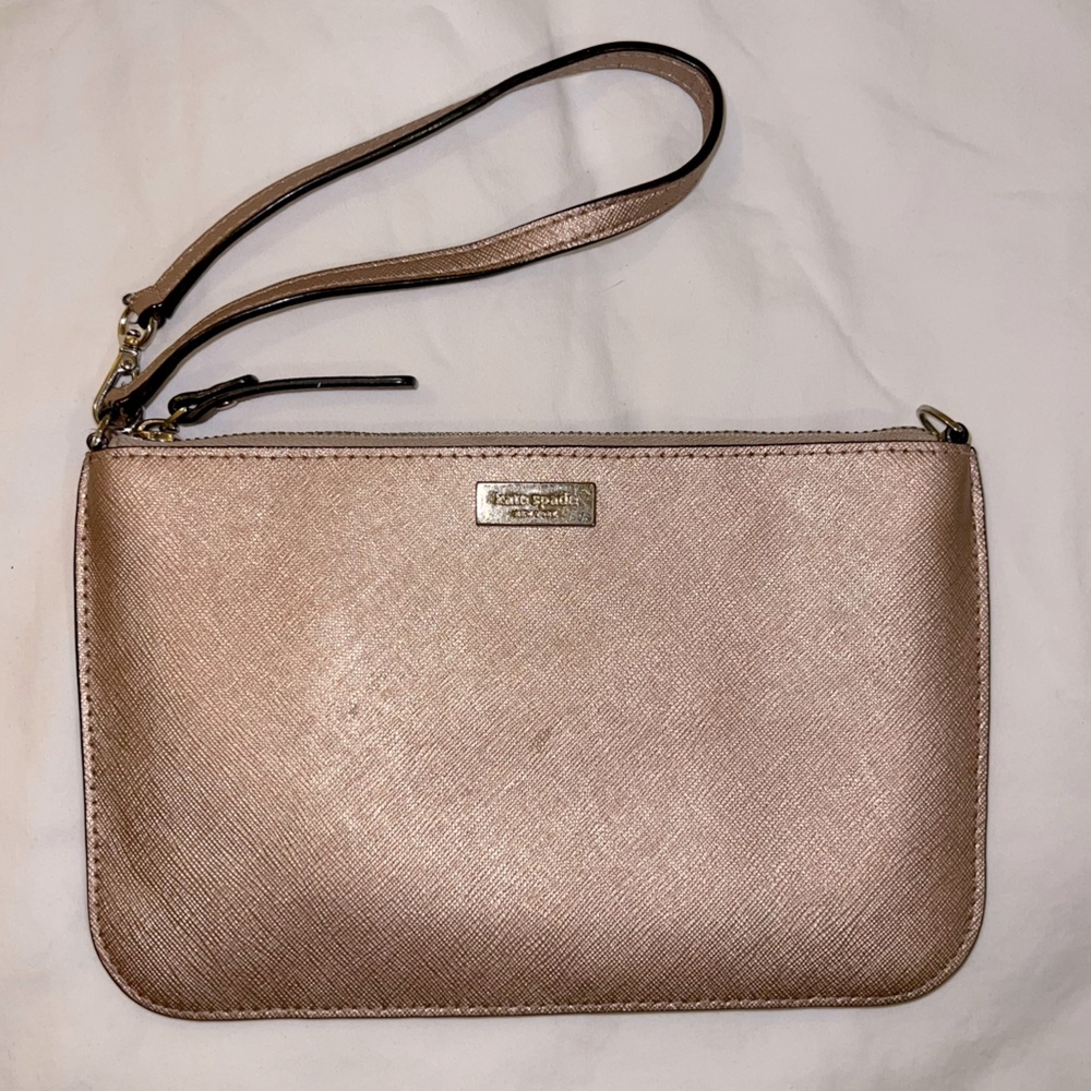 Kate Spade rose gold clutch/purse
